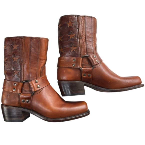 Frye Harness Americana Boots - Picture 1 of 5